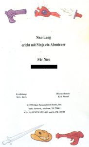 Ninja Widmungsseite